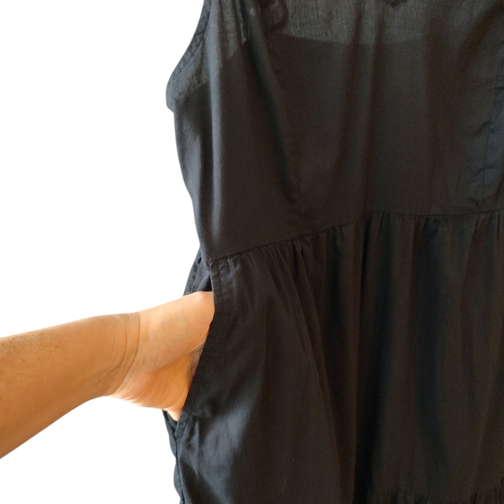 Old Navy Black Cami Maxi Dress Size Medium - Picture 4 of 7